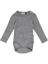 Hummel Grey Melange Mini Ull Rib Body L/S 98