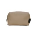 Rains Wash Bag Small Toalettmappe Beige