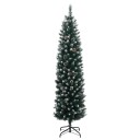  Kunstig slankt juletre med 150 LED 150 cm