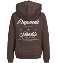 Jack & Jones Jornorrebro Typo Back Sweat Hood Sn Jnr   Brown   152