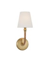 Visual Comfort Basden Medium Sconce Antique Burnished Brass/Natural Rattan
