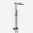 Semplice Termostatsett SRL10 S02 XXL Rain DeLux ø28cm Med EasyClean Matt Sort
