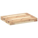  Flytende hyller 4 stk 40x30x4 cm ubehandlet heltre akasie