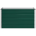 vidaXL Hevet Hagebed Grønn 100 x 40 x 55 cm kaldvalset stål