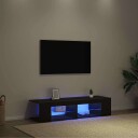  TV skap Svart 135 x 39 x 30 cm Konstruert tre