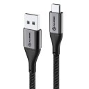 Alogic USB-A til USB-C Kabel 1,5m 3A 480Mbps Svart