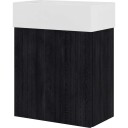 Proline møbler 40x23x40cm antrasitt eik med 1 push open dør