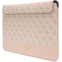 Guess 14" Rosa Laptopveske med 4G Stripe Metal Logo