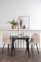 Venture Home   Spisegruppe Tempe med 2 stk stoler Polar   Svart