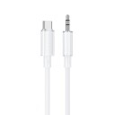 Borofone lydkabel USB-C til 3,5 mm 1 m hvit