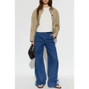 Emporio Armani Dame Topper Beige M,