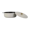 Combekk Enameled støpejernsgryte Ø28 cm Sand-gold knob