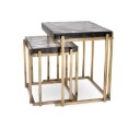 Eichholtz Niemeyer sidebord antikk messing 2-sett