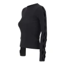 Kaos Dame Strikkevarer Svart S,