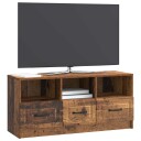  TV skap med skuff Gammelt tre 102 x 34,5 x 47 cm Konstruert tre