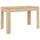 vidaXL Spisebord sonoma eik 120x60x76 cm sponplate