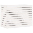  Skittentøyskurv hvit 88,5x44x66 cm heltre furu 8720845433383