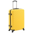 Vidaxl Hardplast Trillekoffert Sett 3 Stk Gul Abs