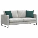  Sofaputer 2 pcs Mørkegrønn 45 x 45 cm stoff