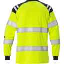 Fristads T-Shirt Flamestat Dam 7097 Tflh Klass 3 Varselgul/marinblå 2xl