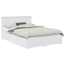  Sengestamme med hodegjerde Hvit 140 x 200 cm Konstruert tre