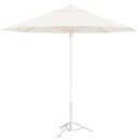 vidaXL Parasol Stativ Hvit Stål for 25 32 mm Pole