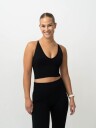 Aim'n Shape Seamless Cross Back Bralette Sort M