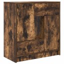  Skjenk med skuffer og dører røkt eik 70,5x34x74,5 cm