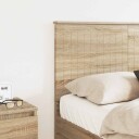  Hodegavl med hodegjerde Sonoma eik 120 cm Konstruert tre