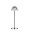 Blaze 16" Rechargeable Table Lamp Polished Nickel/Clear Crystal