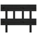 vidaXL Sengegavl svart 103,5x3x81 cm heltre furu