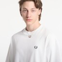 Fred Perry Back Print Laurel Wreath Tee   White   M