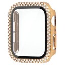 Rhinestone Dekorative Apple Watch SE (2022)/SE/6/5/4 Deksel med Skjermbeskytter - 40mm - Gull
