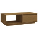 vidaXL Salongbord 110x50x33,5 cm heltre furu honningbrun