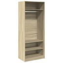  Garderobe sonoma eik 80x50x200 cm konstruert tre 8721158340405