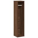 vidaXL Baderomsskap med rulleholder brun eik 20,5x20x90 cm