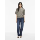 Vila   Kardigan viLiga 2/4 O neck Knit   Grå
