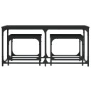  Stablebare salongbord 3 stk svart konstruert tre 8721012125506
