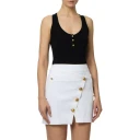 Elisabetta Franchi Dame Topper Svart S,