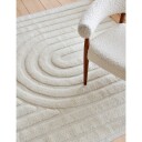 Classic Collection Curve ullteppe 250x350 cm Ivory