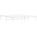 vidaXL Sengeramme i metall hvit 180x200 cm 8721012304802