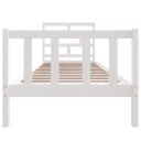 vidaXL Sengeramme hvit heltre furu 90x190 cm 3FT Single