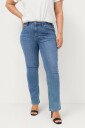 Ellos Plus collection   Utsvingte stretchjeans med høy midje   Blå