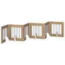 Vidaxl Foldbar Hundegitter Med Stativer 6 Stk. Artisan Eik 362 cm
