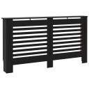 Radiatordeksel svart 152x19x81,5 cm MDF