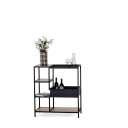 Torkelson Steel hylle Svart 90 x 39 cm Svart