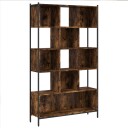  Bokhylle røkt eik 102x28x172 cm konstruert tre 8721012341364