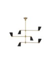 Signoret Chandelier Brass/Black L