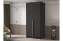 Julissa Garderobe 100 cm - Svart/Gull
