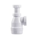 Purus Pungvannlås 1 1/4" Ø40mm Hvit Plast med Teleskoprør